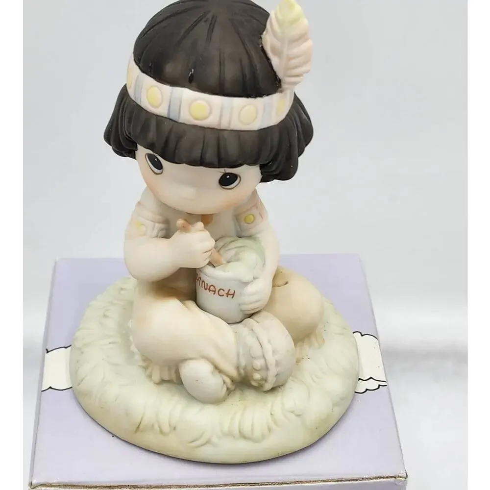 Precious Moments Figurine Lord Keep Me In Teepee Top Shape 1991 Vintage Box Tag